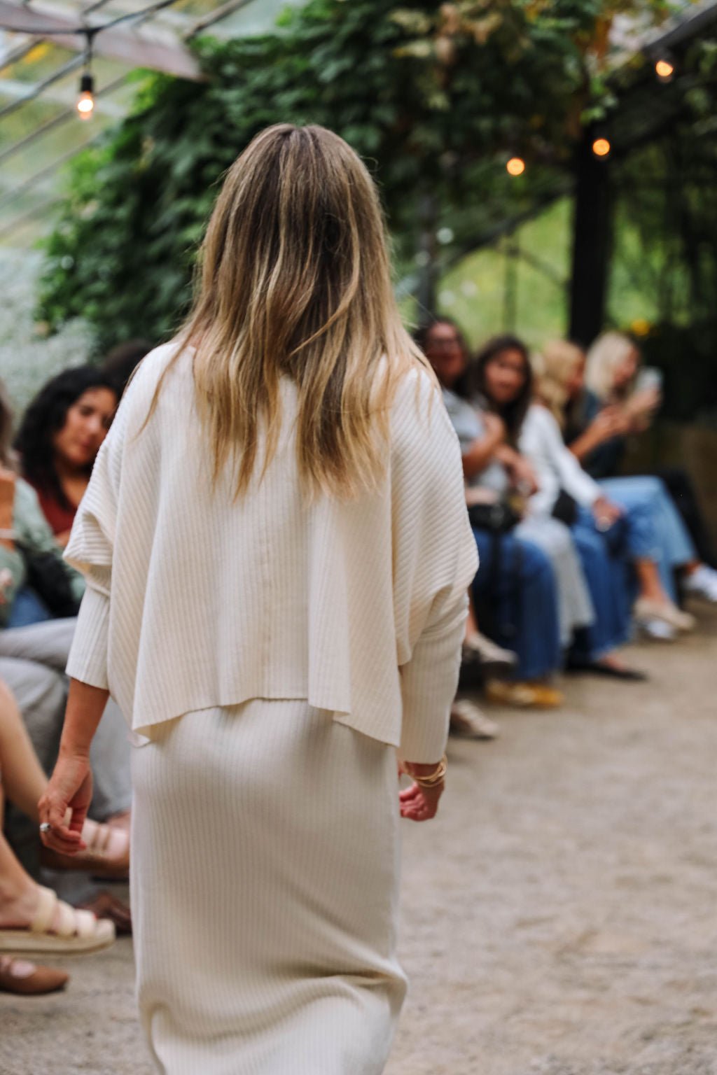 Ribbed Boxy Sweater - Spring Sweet