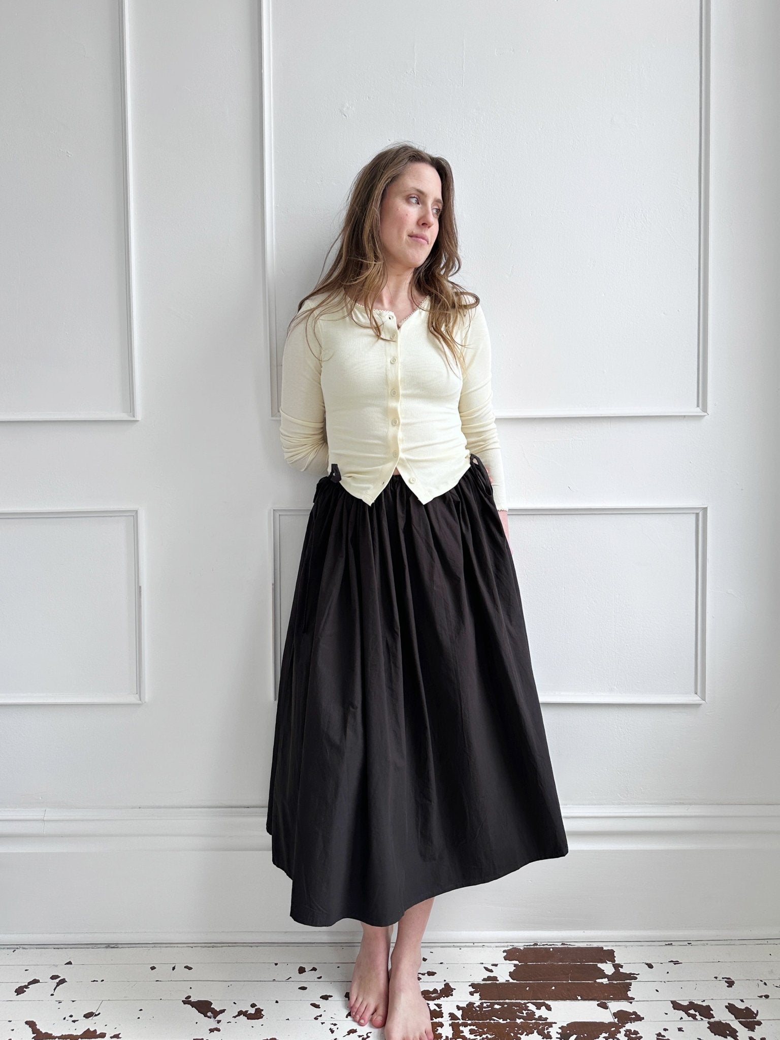 Ribbed Button Down Long Sleeve - Spring Sweet