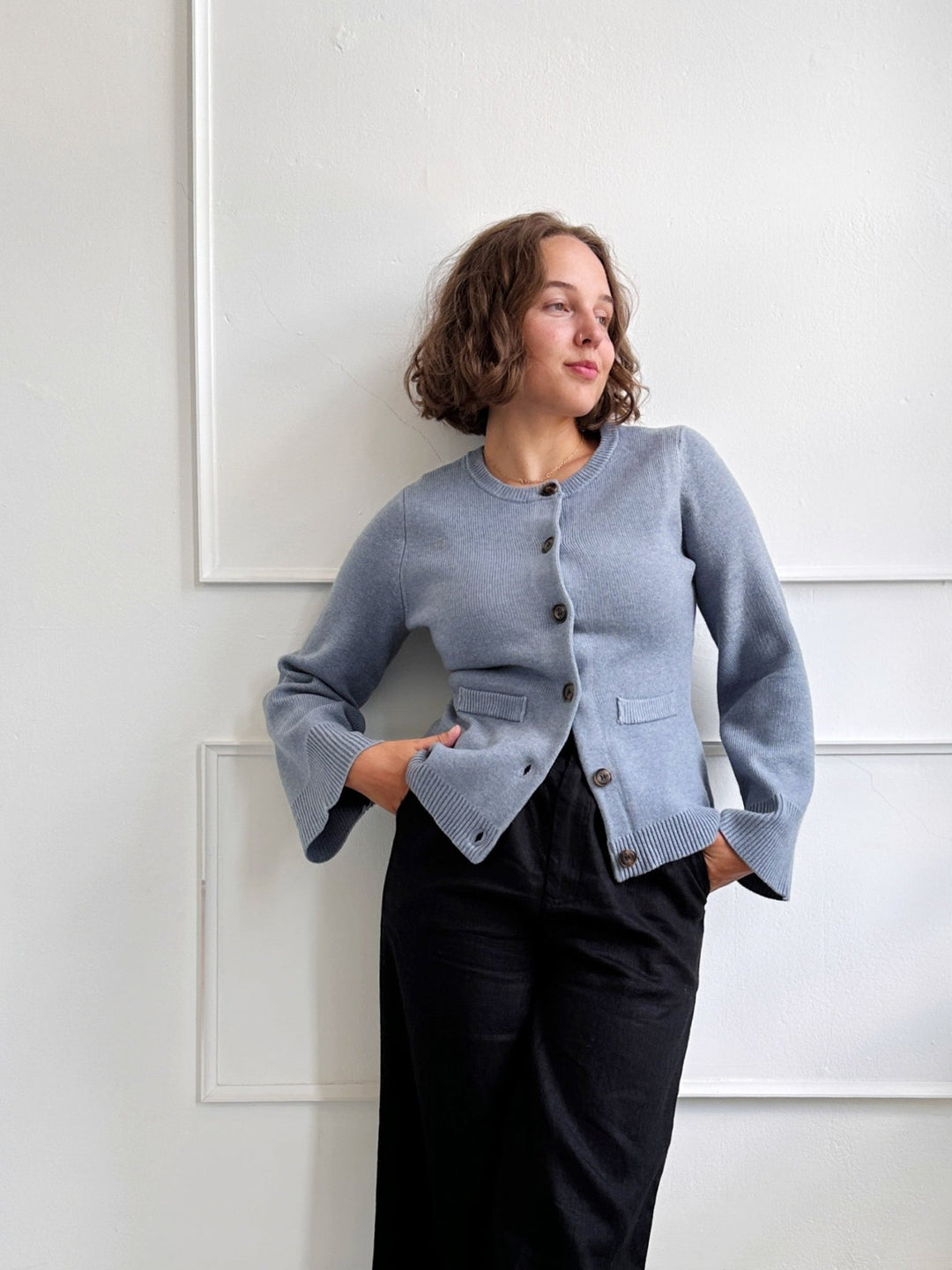 Ribbed Knit Cardigan - Spring Sweet