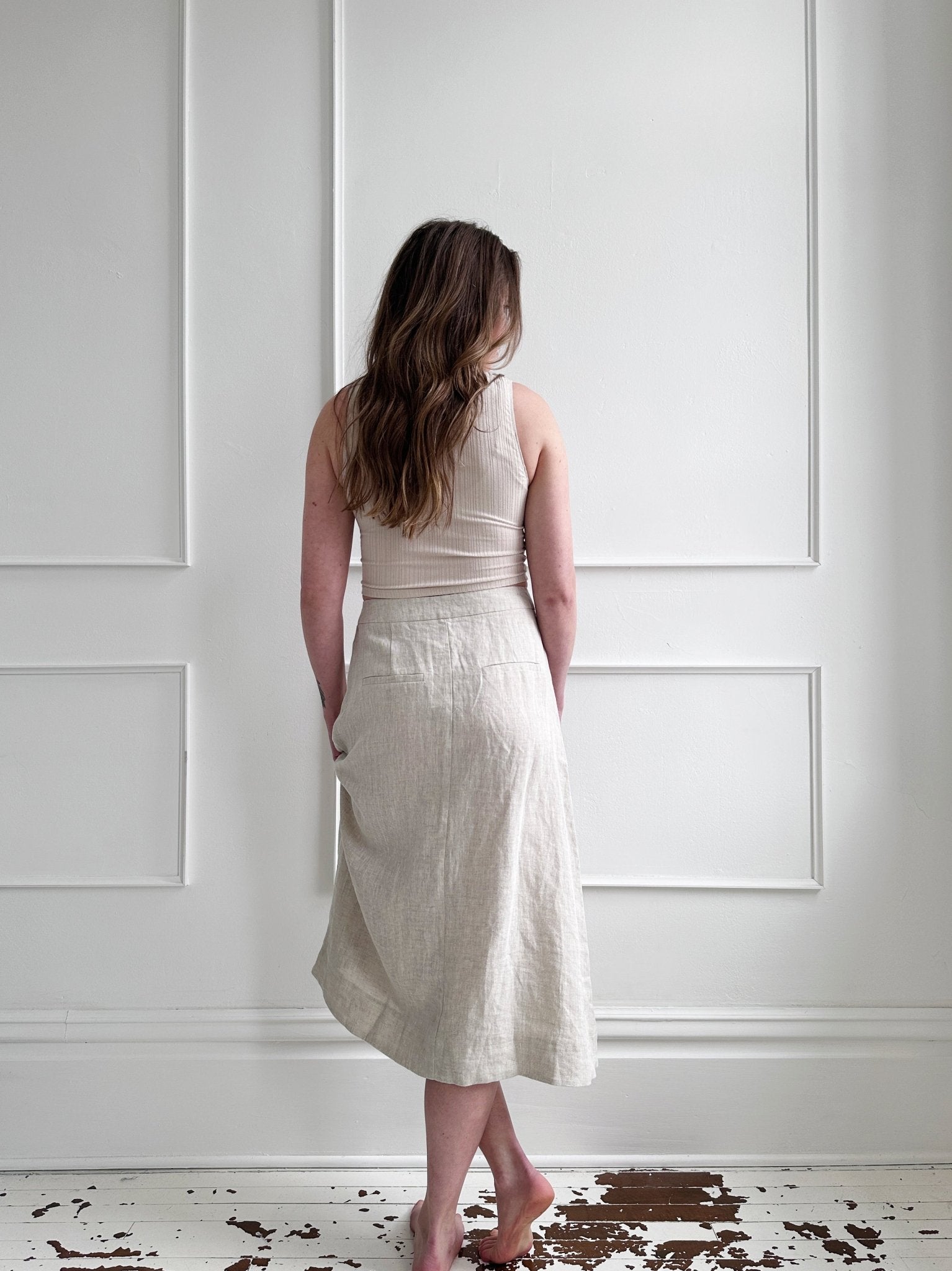 Ribbed Mock - Neck Tank - Spring Sweet