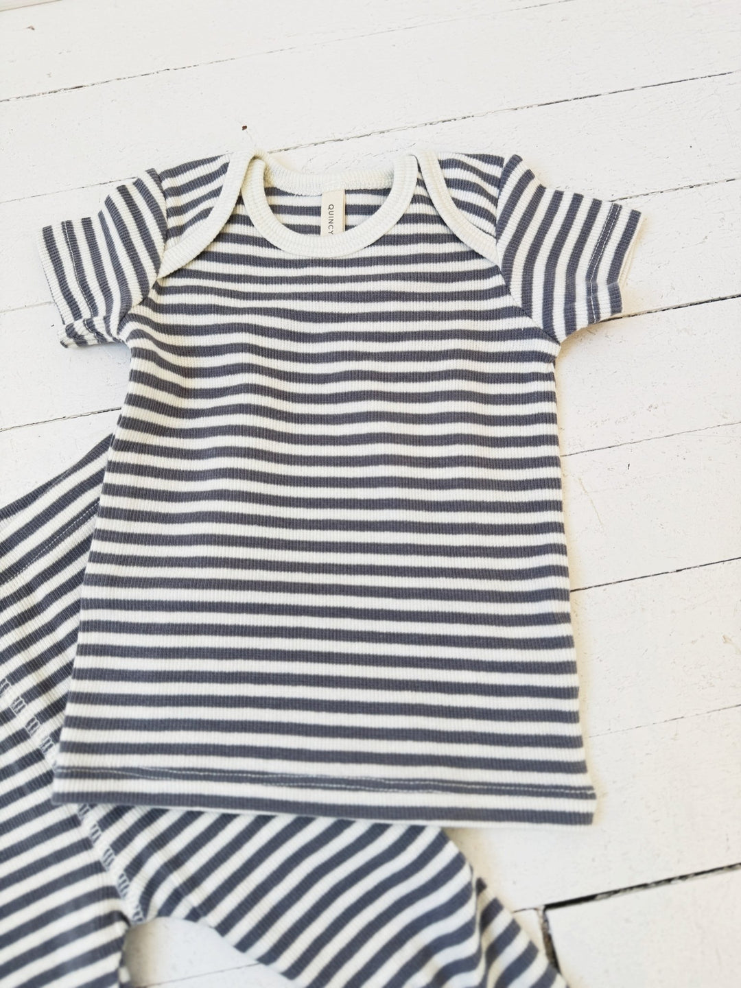 Ribbed Short Sleeve Tee - Spring Sweet