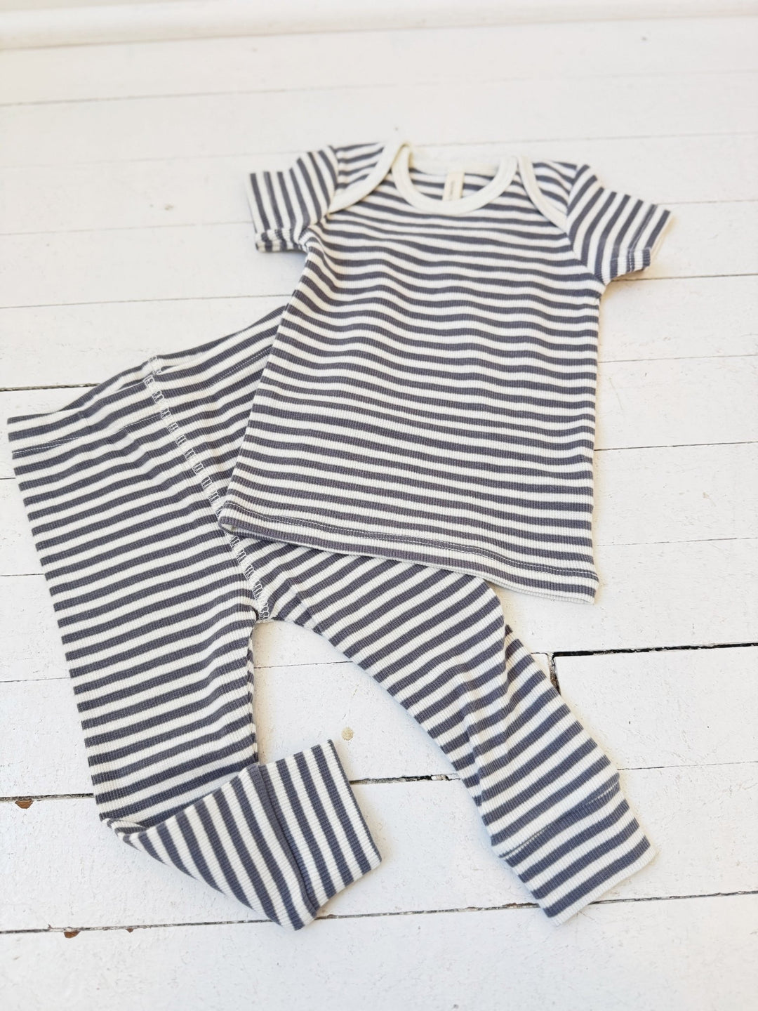 Ribbed Short Sleeve Tee - Spring Sweet
