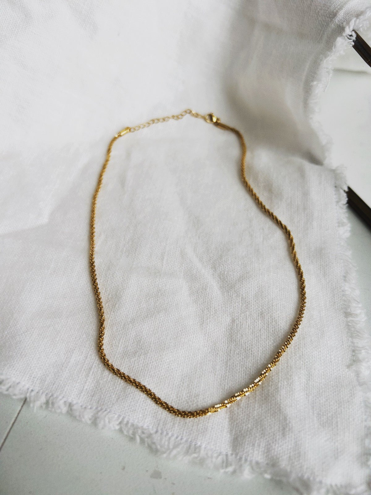 Rita Chain Necklace, Gold Plated - Spring Sweet