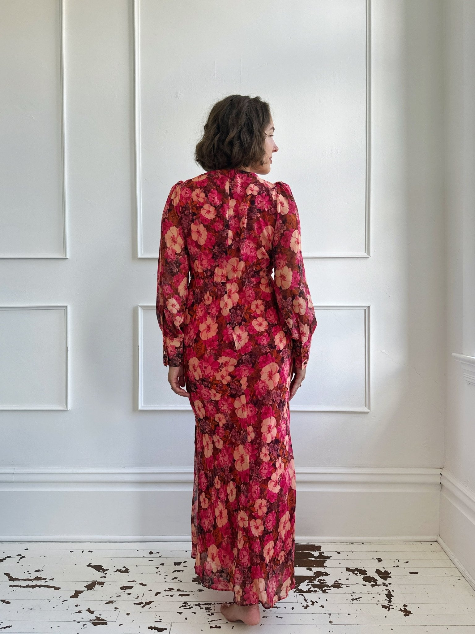 Rose Bias Maxi Dress - Spring Sweet