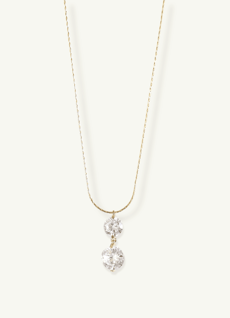 Round Crystal Pendant Necklace - Spring Sweet