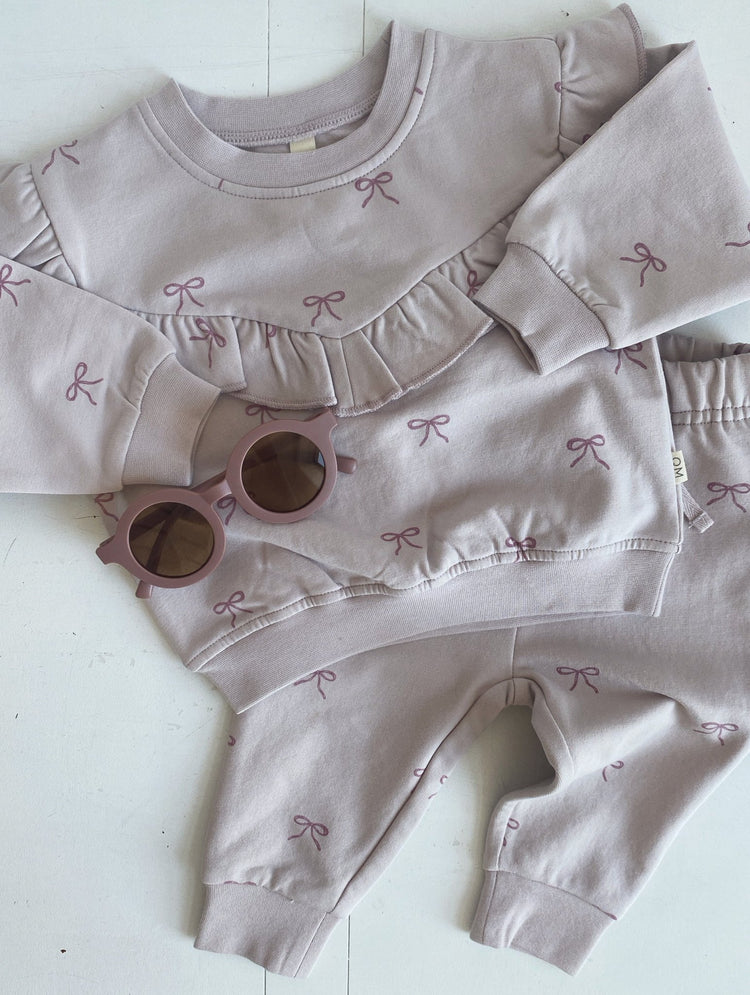 Ruffle Fleece Sweatshirt - Spring Sweet