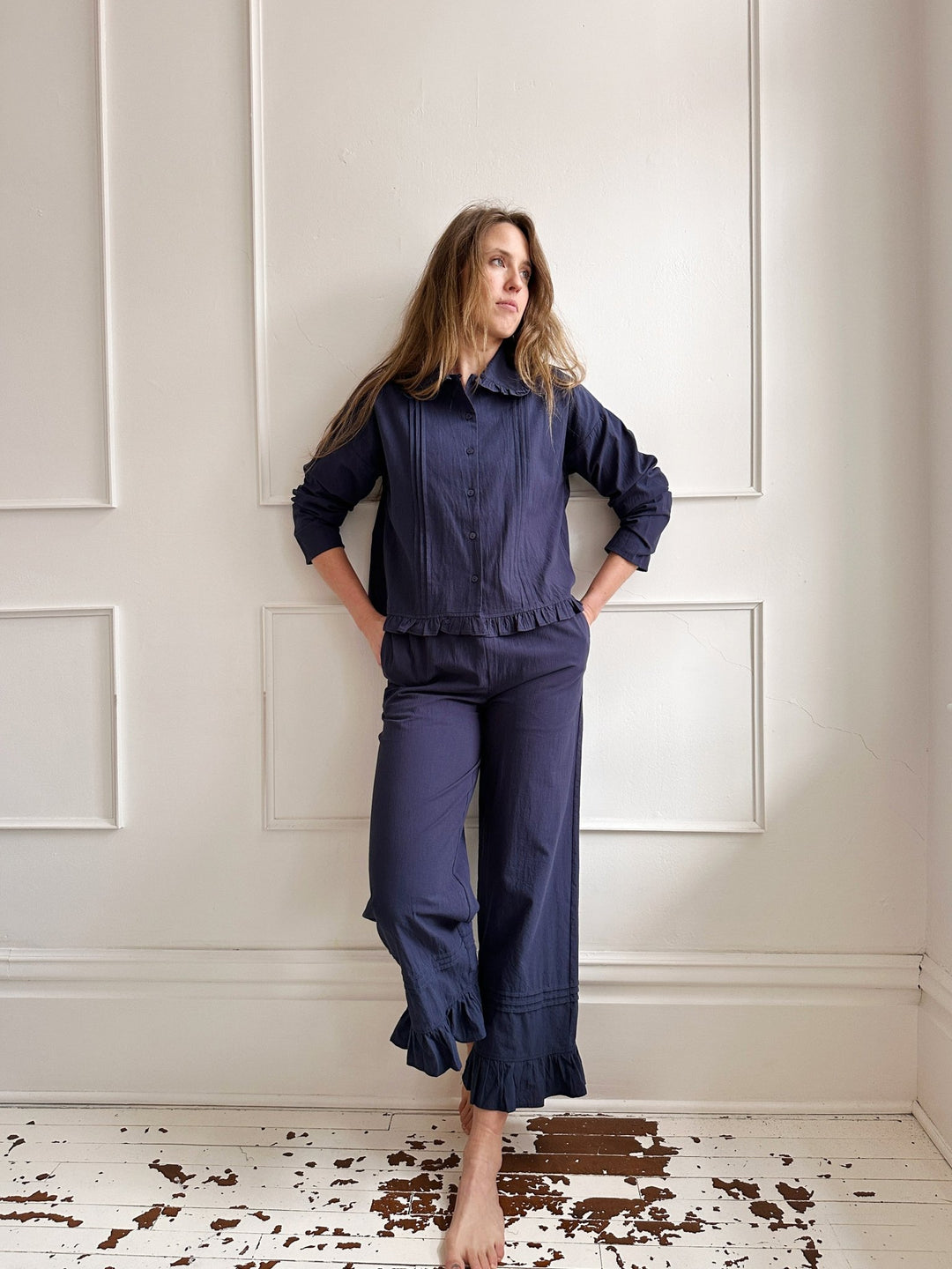 Ruffle Hem Pants - Spring Sweet