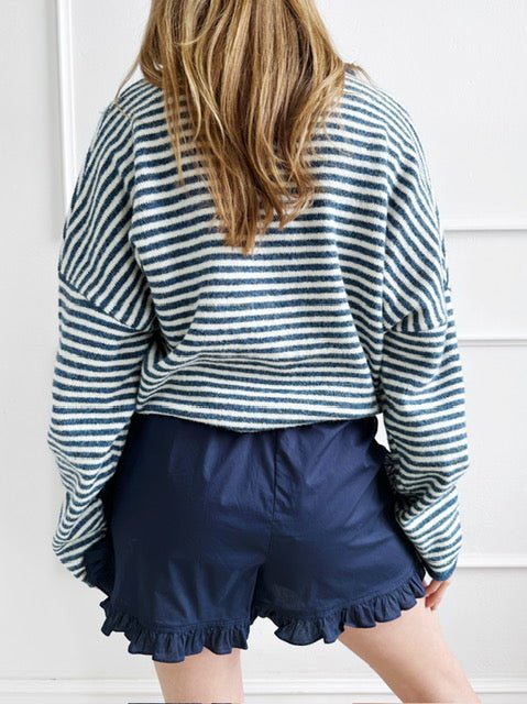 Ruffle Poplin Shorts - Spring Sweet
