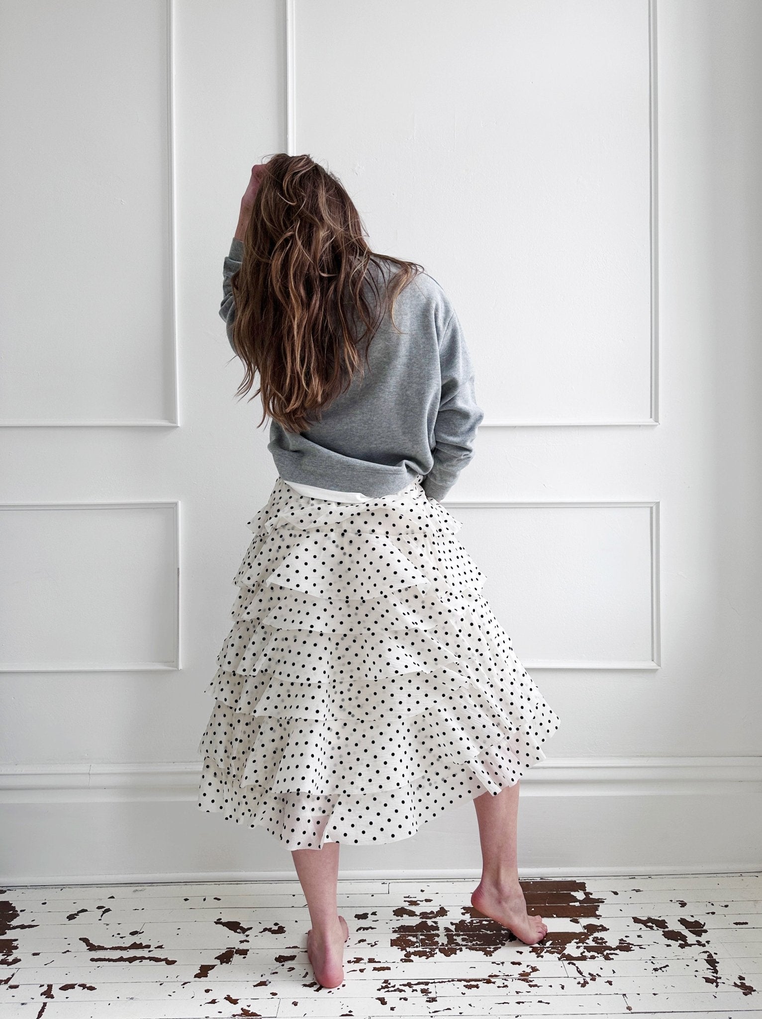 Ruffled Polka Dot Skirt - Spring Sweet
