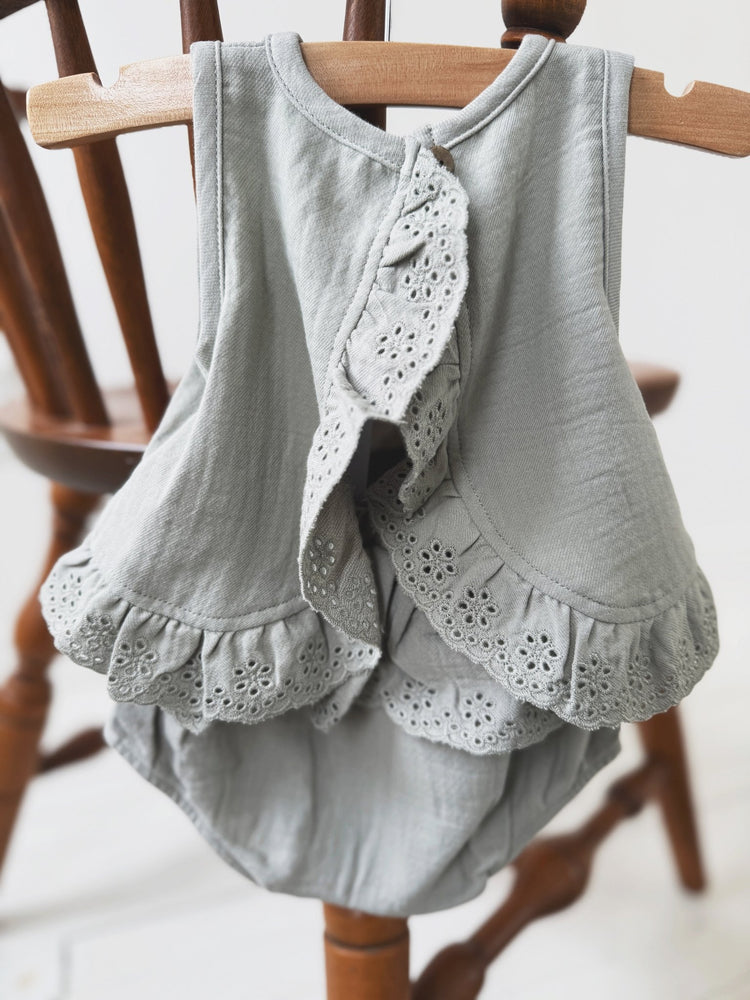 Ruffled Tulip Top & Bloomer Set - Spring Sweet