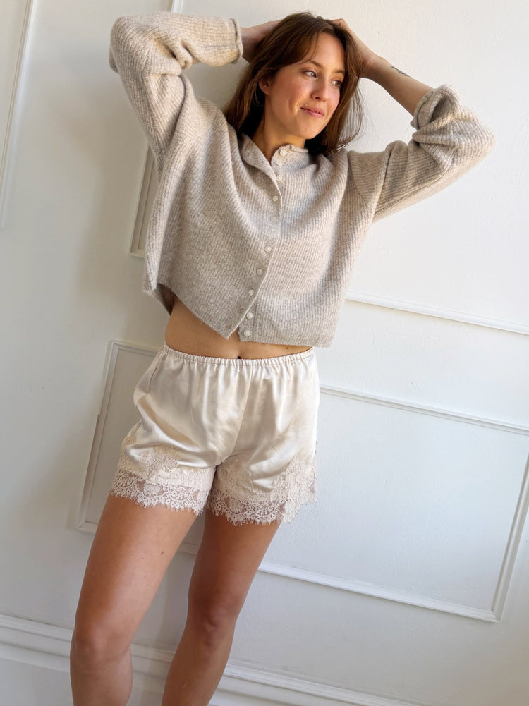 Satin Lace Shorts - Spring Sweet
