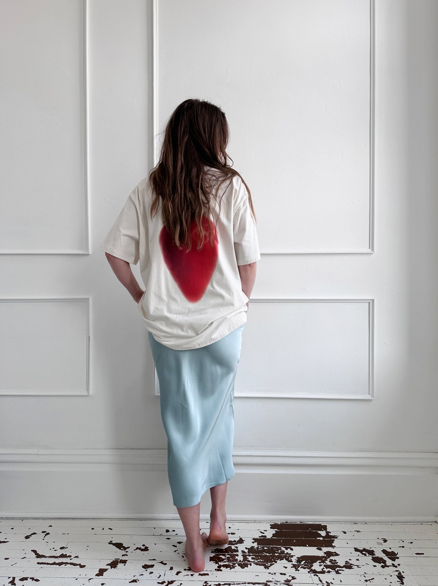 Satin Midi Skirt - Spring Sweet