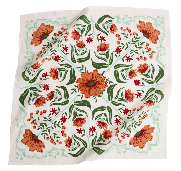 Screen Printed Handkerchief - Spring Sweet