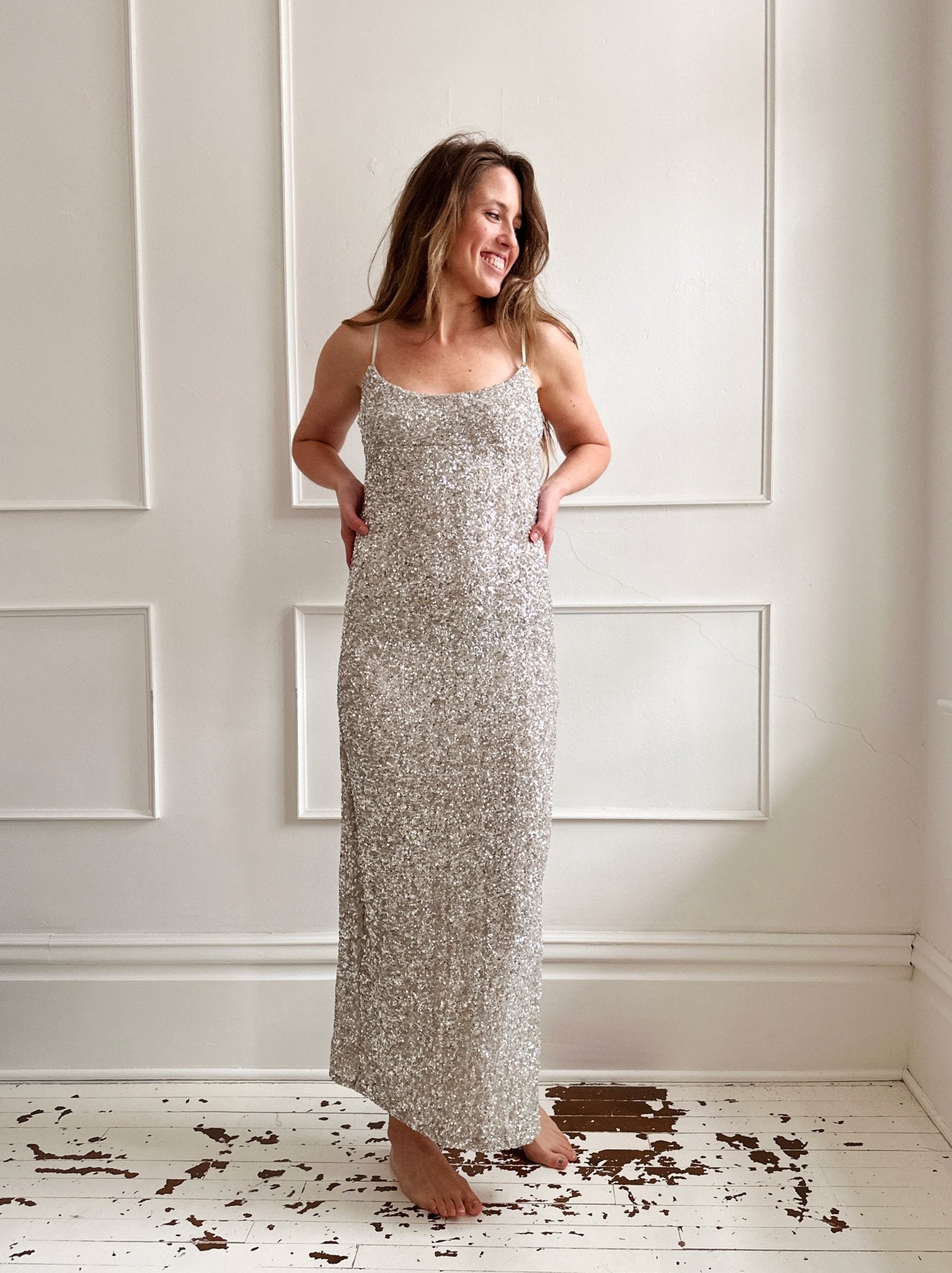 Sequin Midi Dress - Spring Sweet