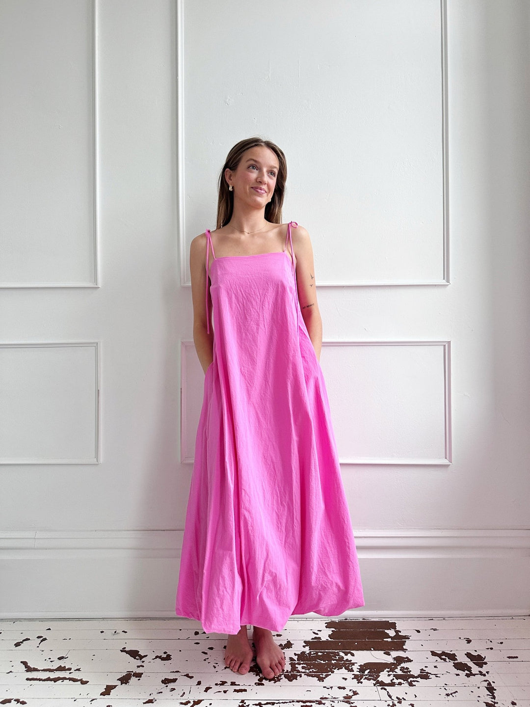 Shift Dress w/ Bubble Hem - Spring Sweet