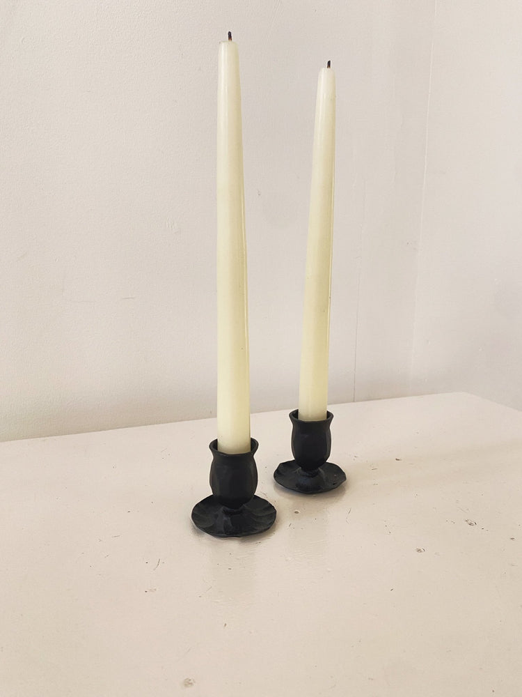 Short Cast Iron Taper Holder - Spring Sweet