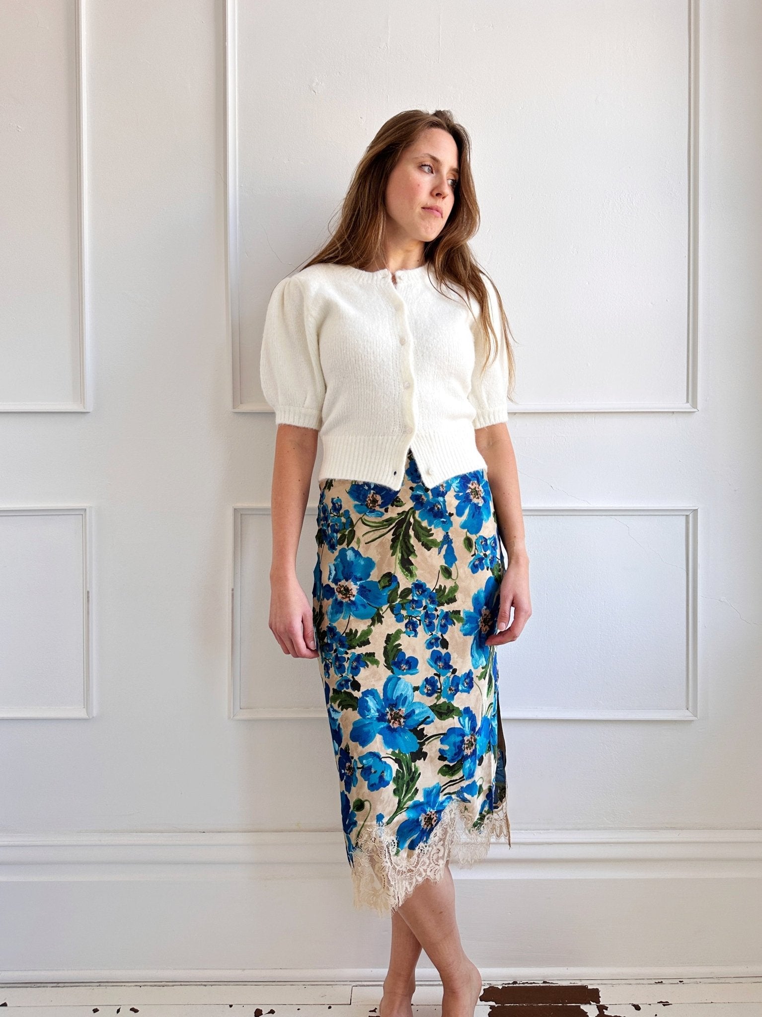 Short Sleeve Cardigan w/ Puff Sleeves - Spring Sweet