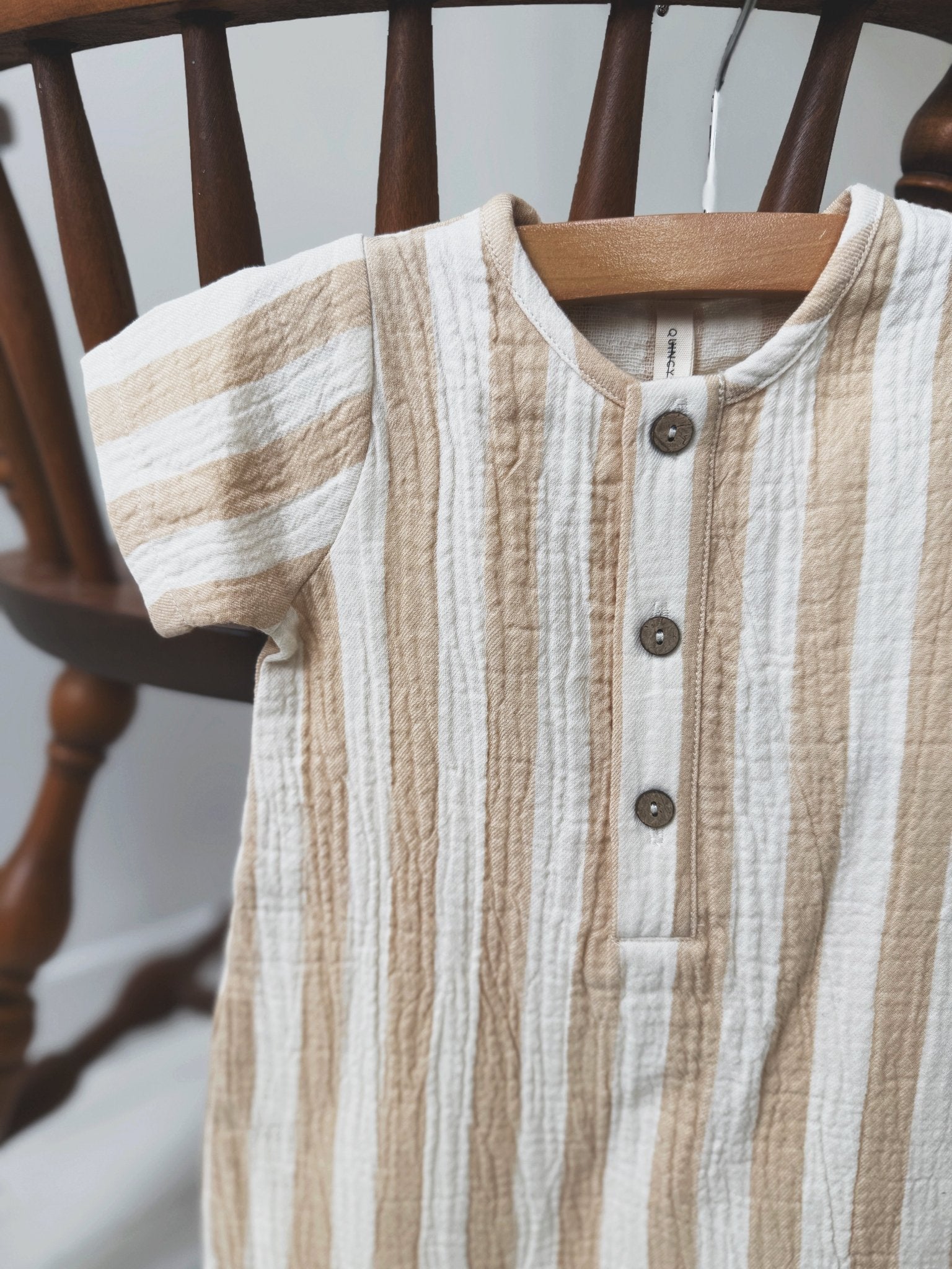 Short Sleeve Woven Romper - Spring Sweet