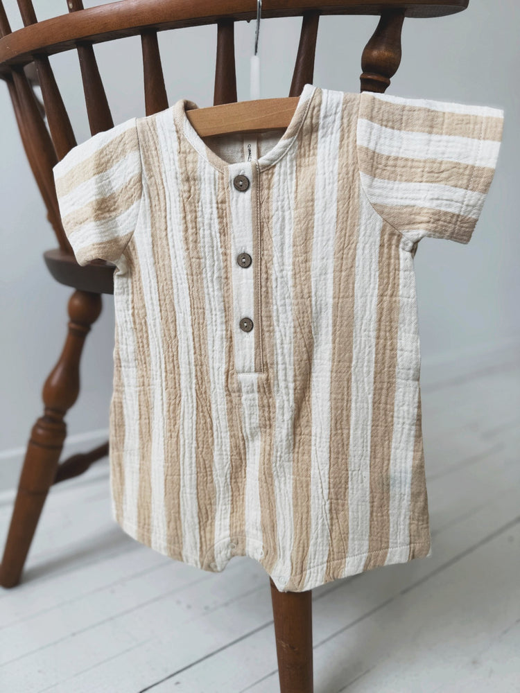 Short Sleeve Woven Romper - Spring Sweet