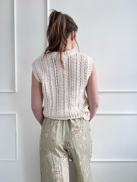Sleeveless Knit Cardigan - Spring Sweet