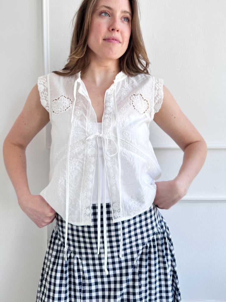 Sleeveless Lace Top - Spring Sweet