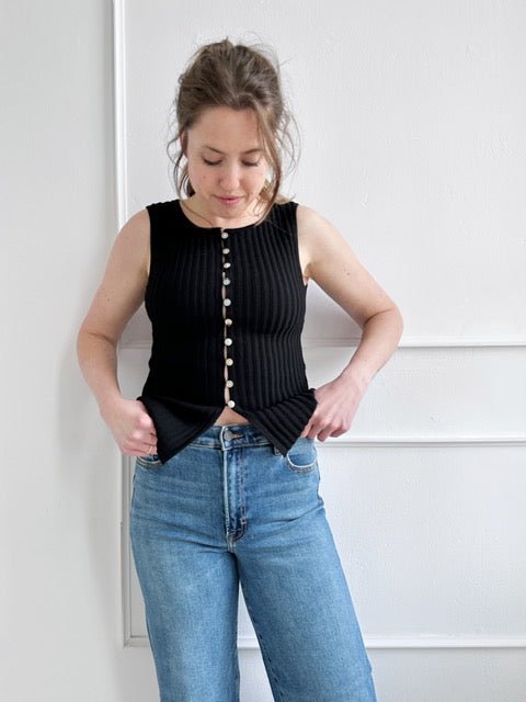 Slim Knit Sleeveless Sweater - Spring Sweet