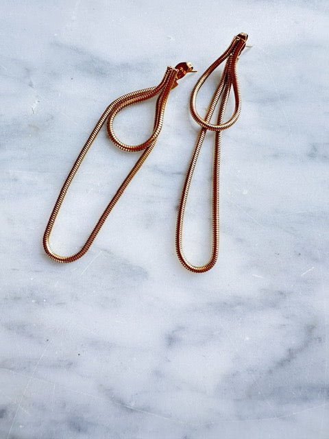 SlipKnot Earrings, Gold Plated - Spring Sweet