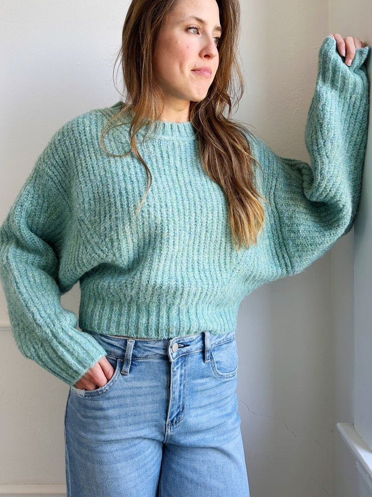 Slouchy Sleeve Pullover - Spring Sweet