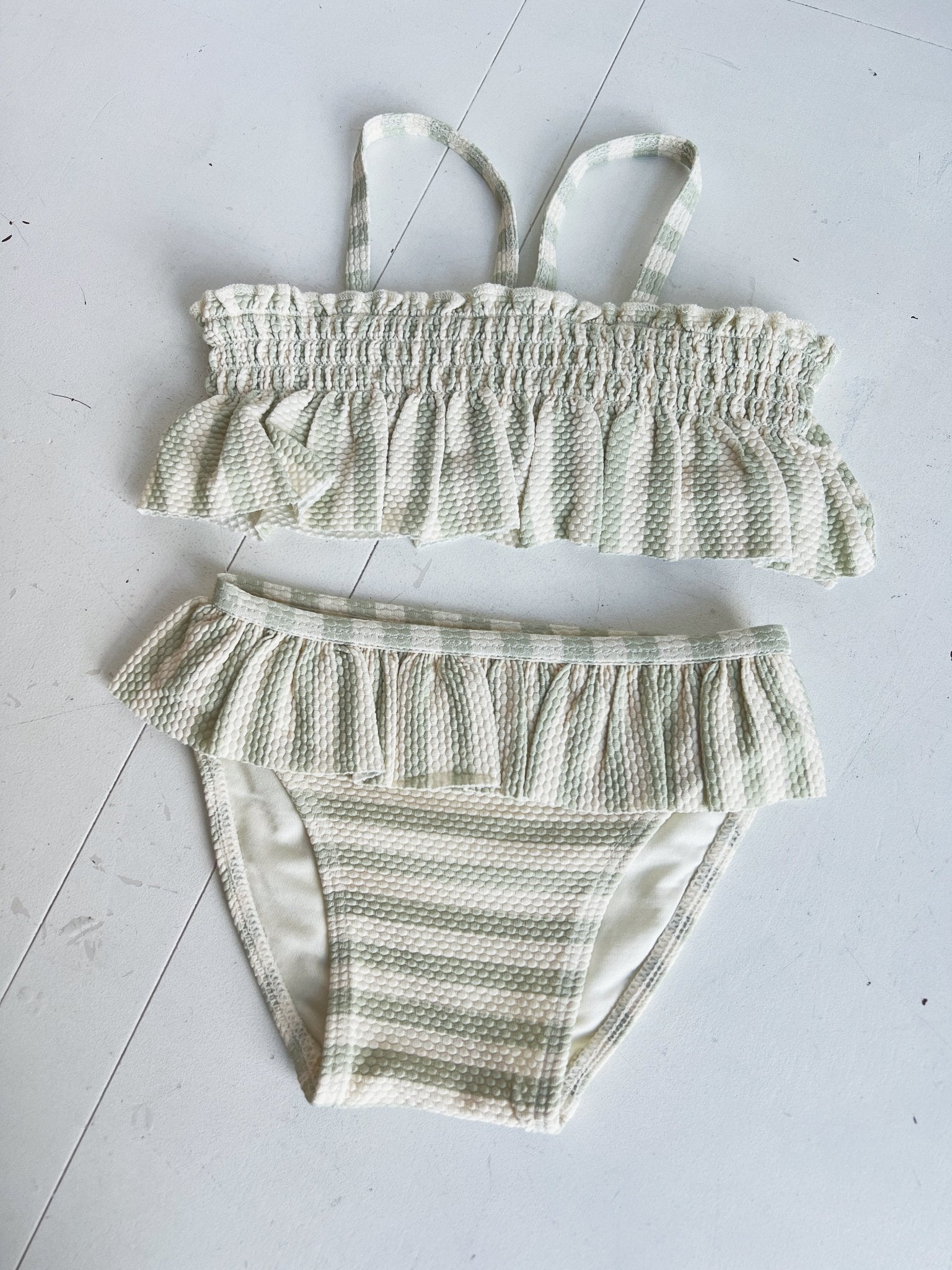 Smocked Ruffle Bikini - Spring Sweet