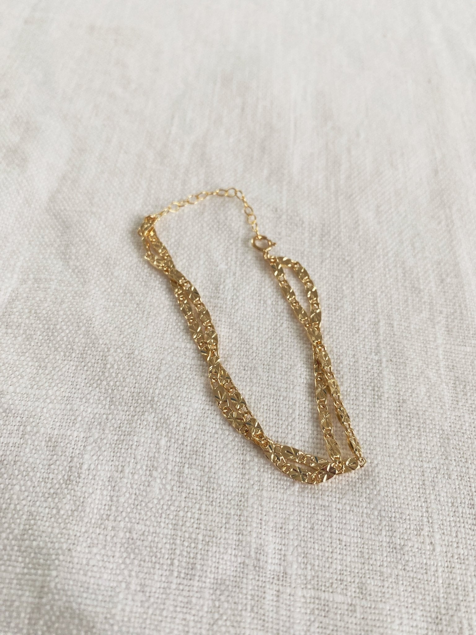 Sonny Double Strand Bracelet, Gold Plated - Spring Sweet