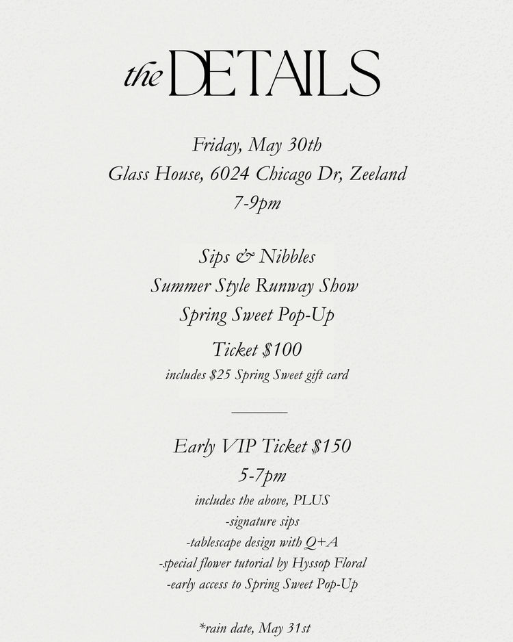 Spring at the Glass House - Spring Sweet