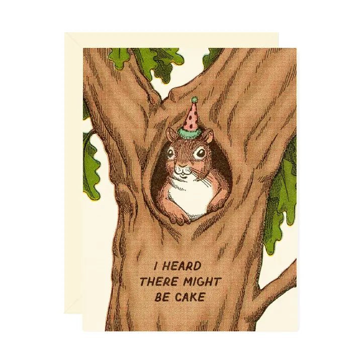 Squirrel Birthday Card - Spring Sweet