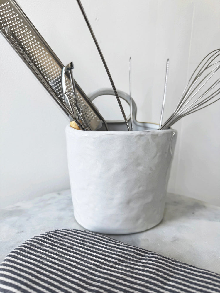 Stoneware Crock w/ Handle - Spring Sweet