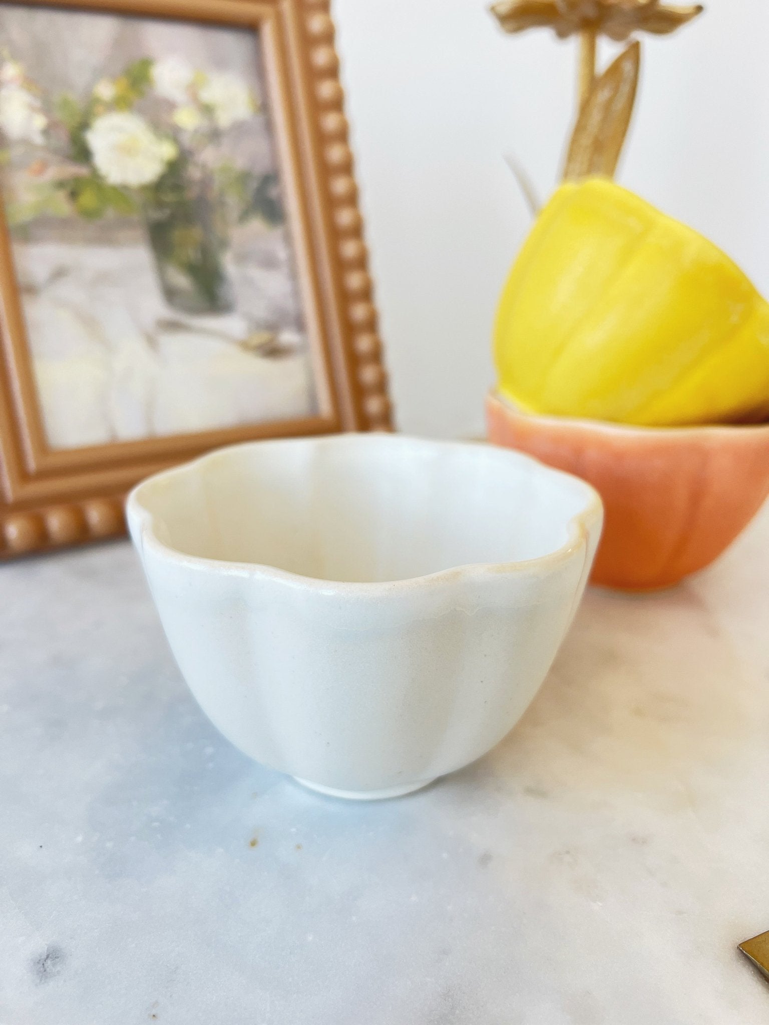 Stoneware Flower Shaped Bowl - Spring Sweet