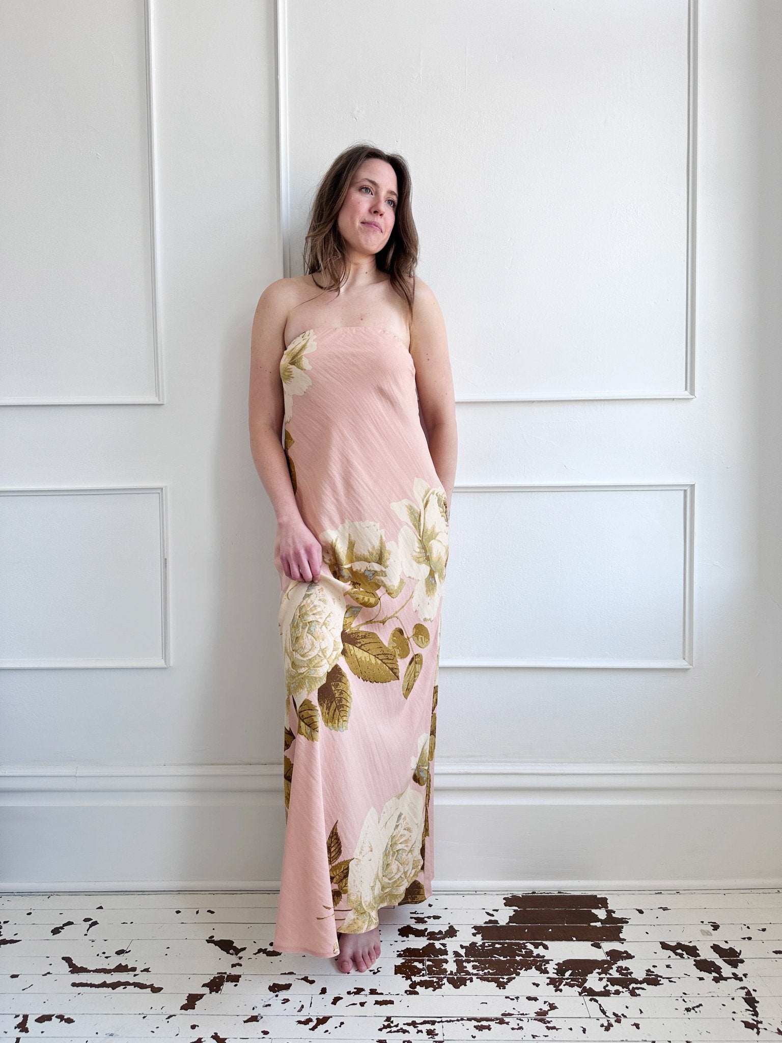 Strapless Maxi Dress w/ Bow Back - Spring Sweet