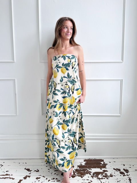 Strapless Maxi Dress w/ Bow Back - Spring Sweet
