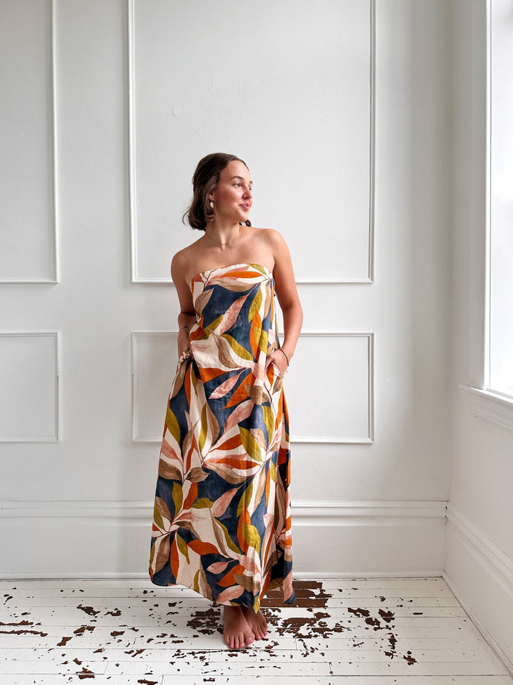 Strapless Maxi Dress w/ Bow Back - Spring Sweet