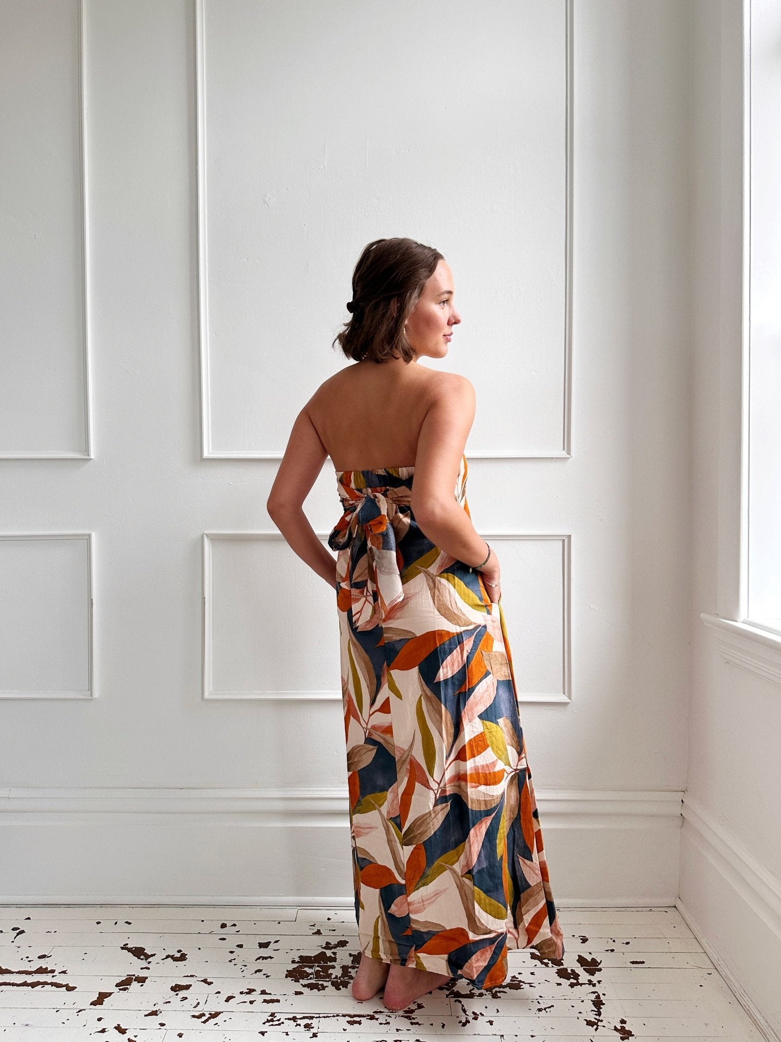 Strapless Maxi Dress w/ Bow Back - Spring Sweet