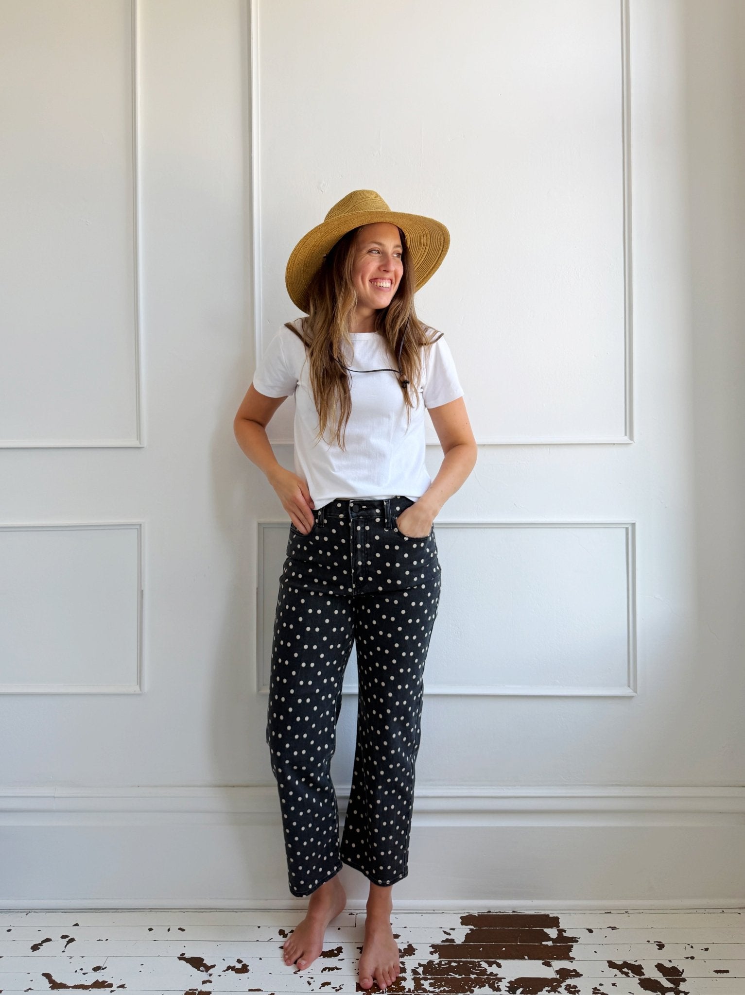 Straw Fedora Sun Hat - Spring Sweet