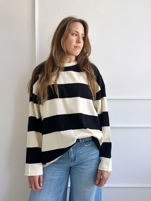 Stripe Crewneck - Spring Sweet