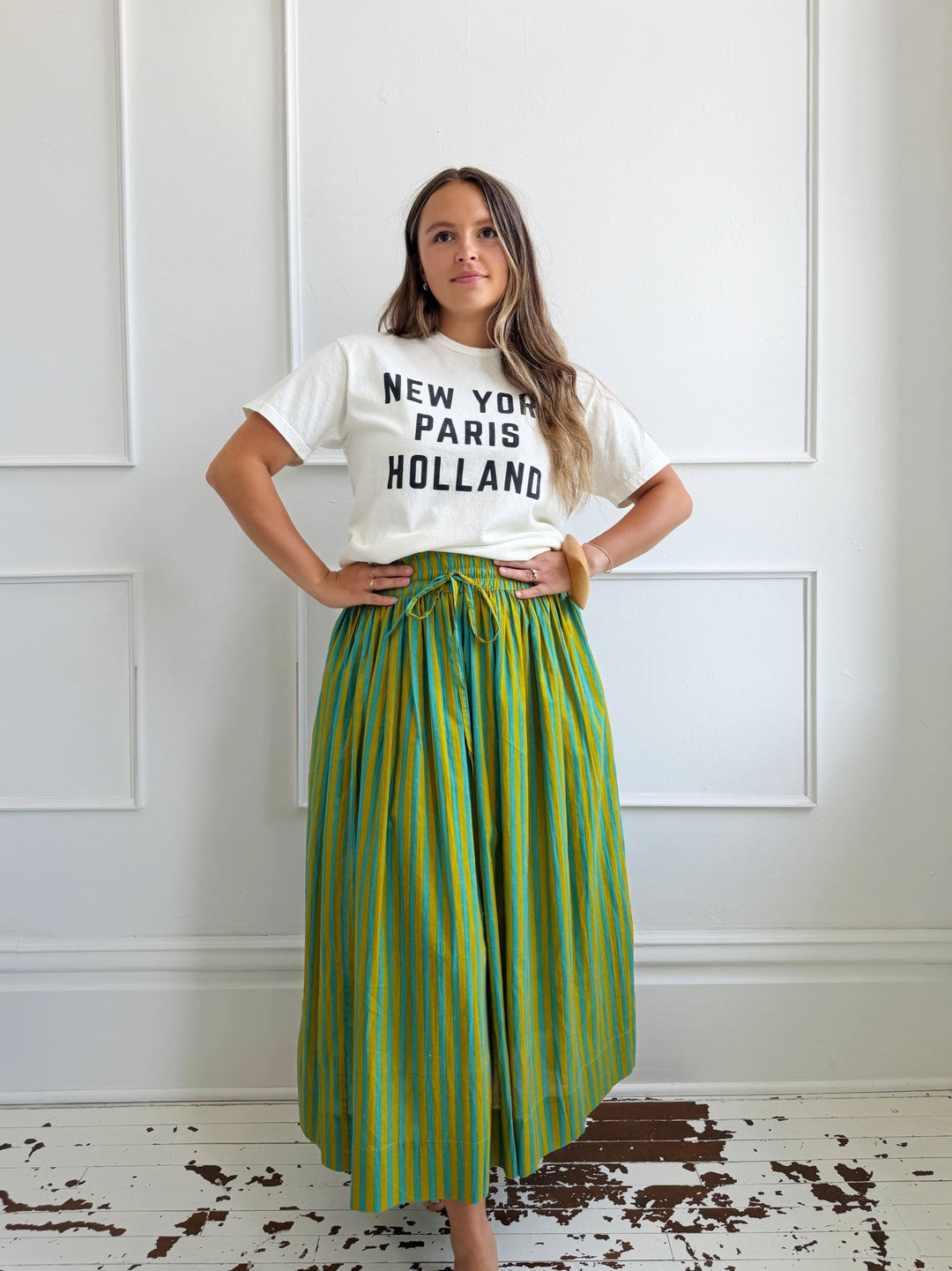 Stripe Skirt w/ Tie Waist - Spring Sweet