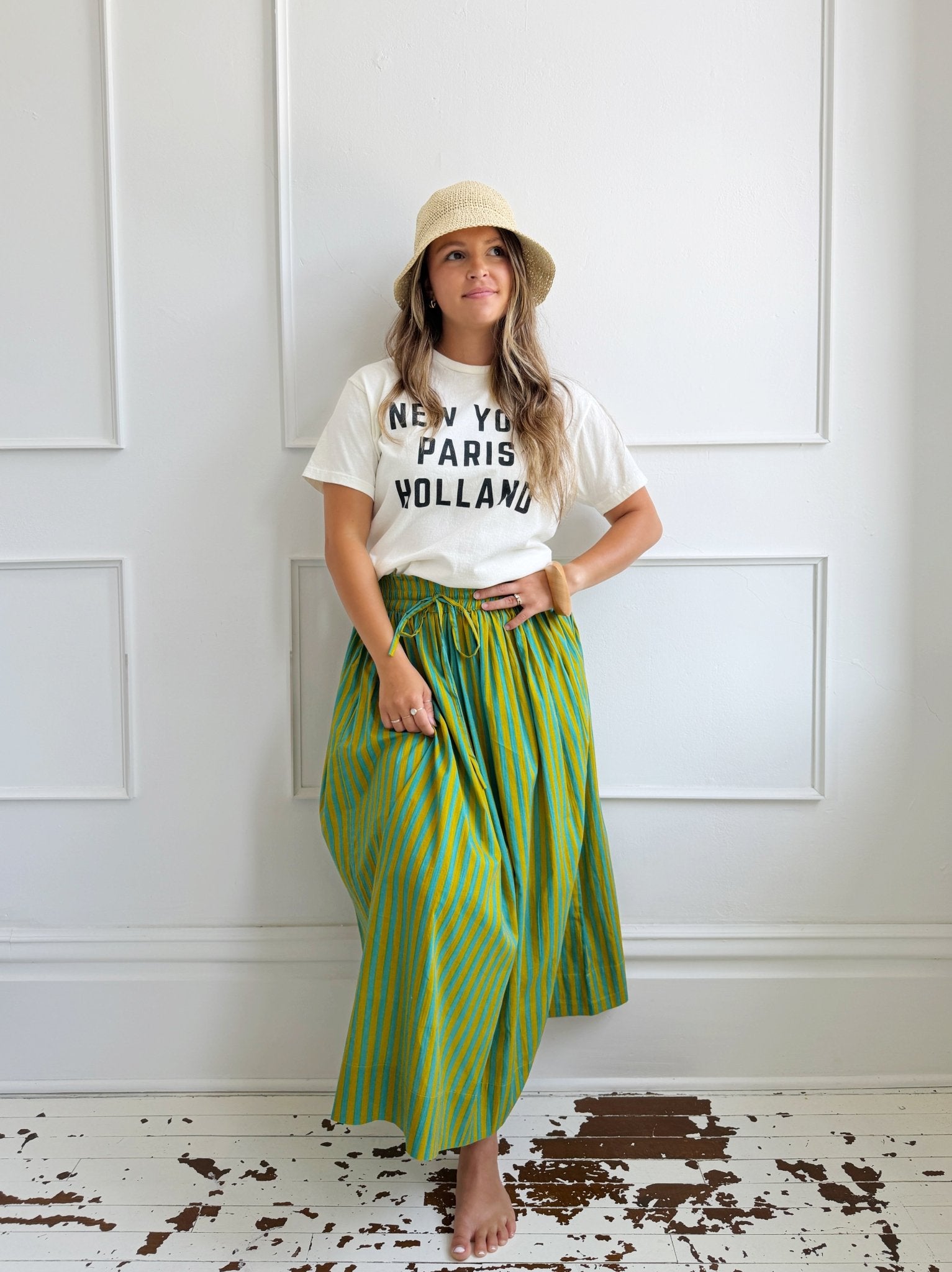 Stripe Skirt w/ Tie Waist - Spring Sweet