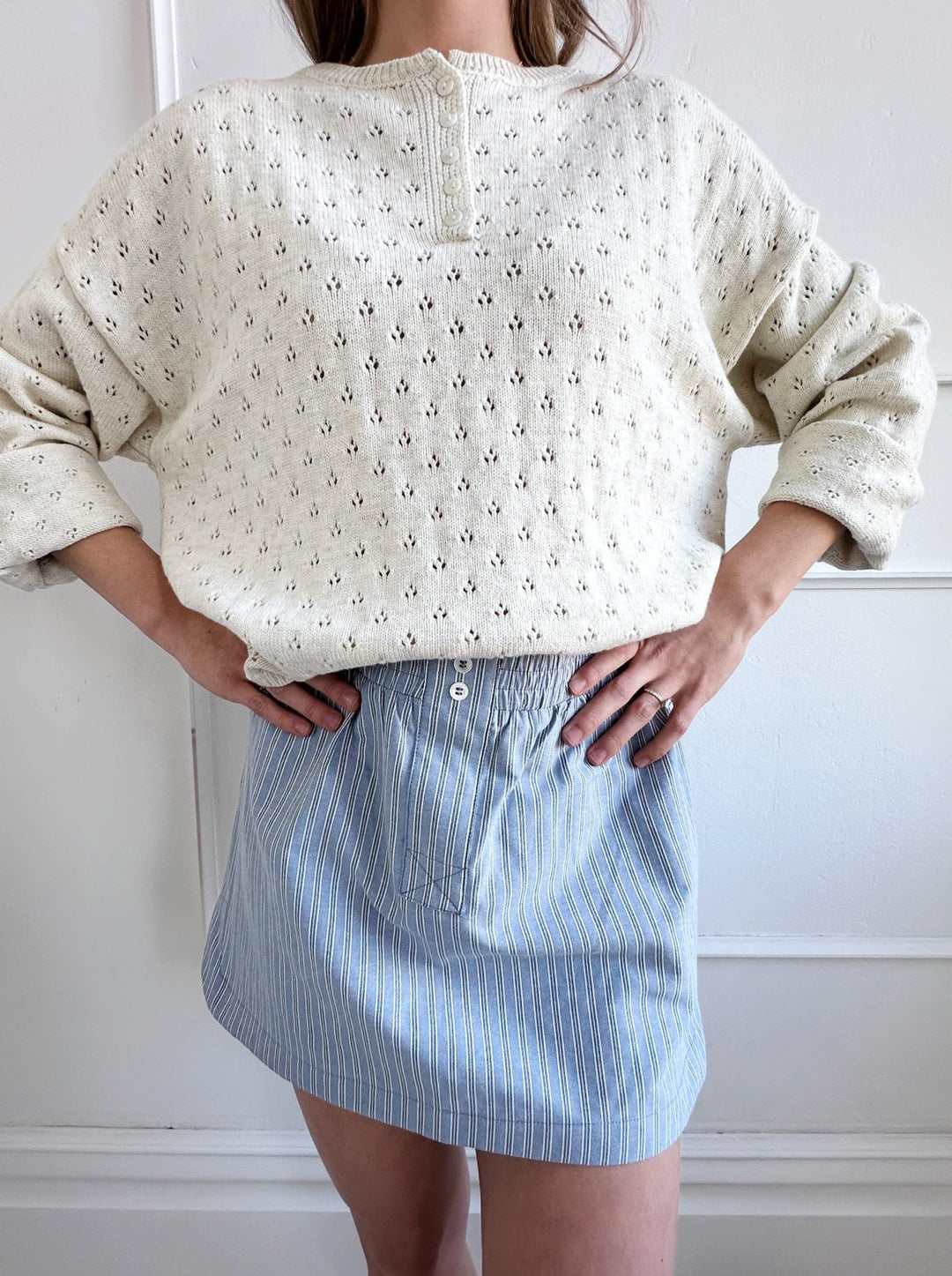 Striped Boxer Skirt - Spring Sweet