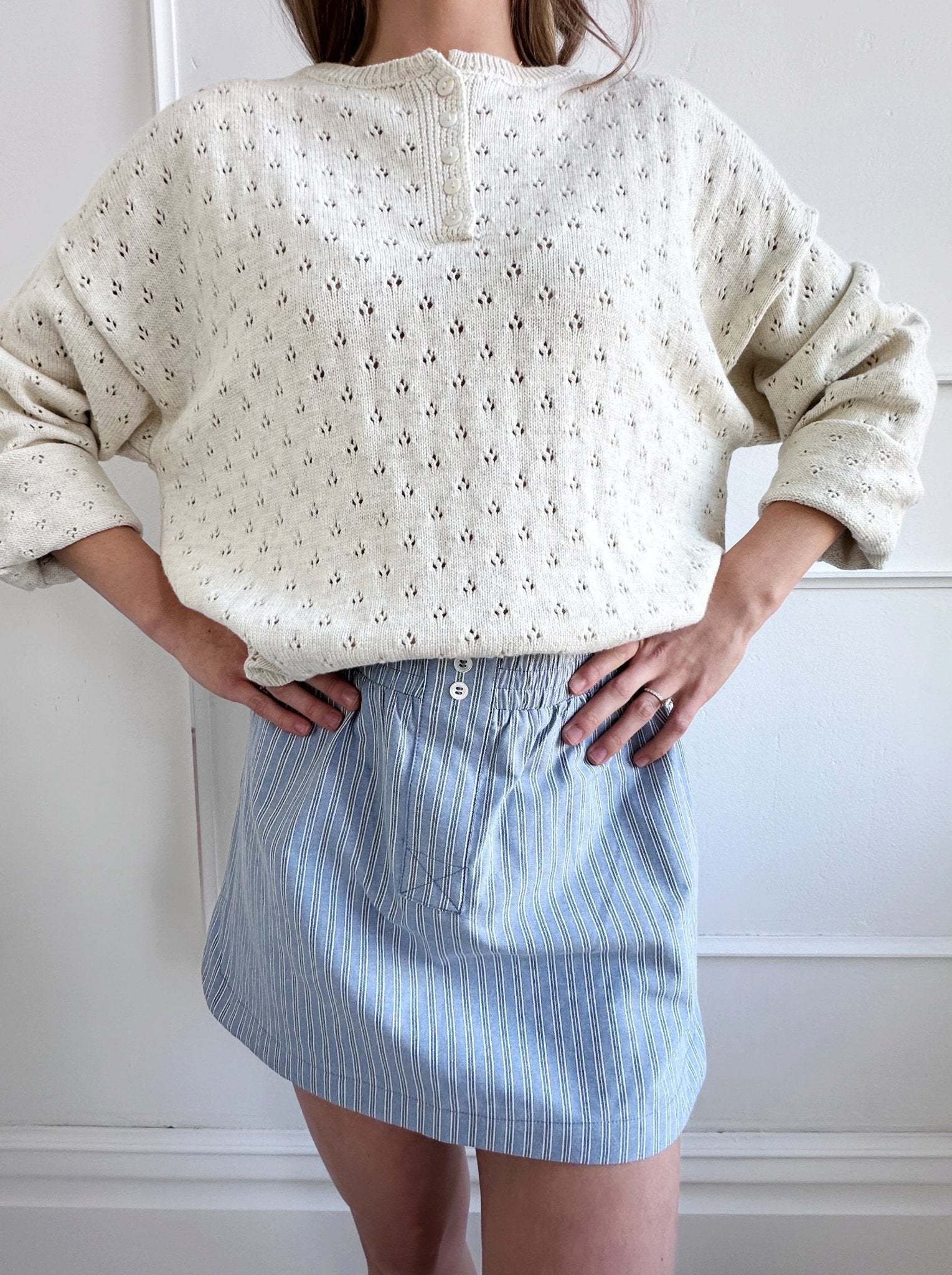 Striped Boxer Skirt - Spring Sweet
