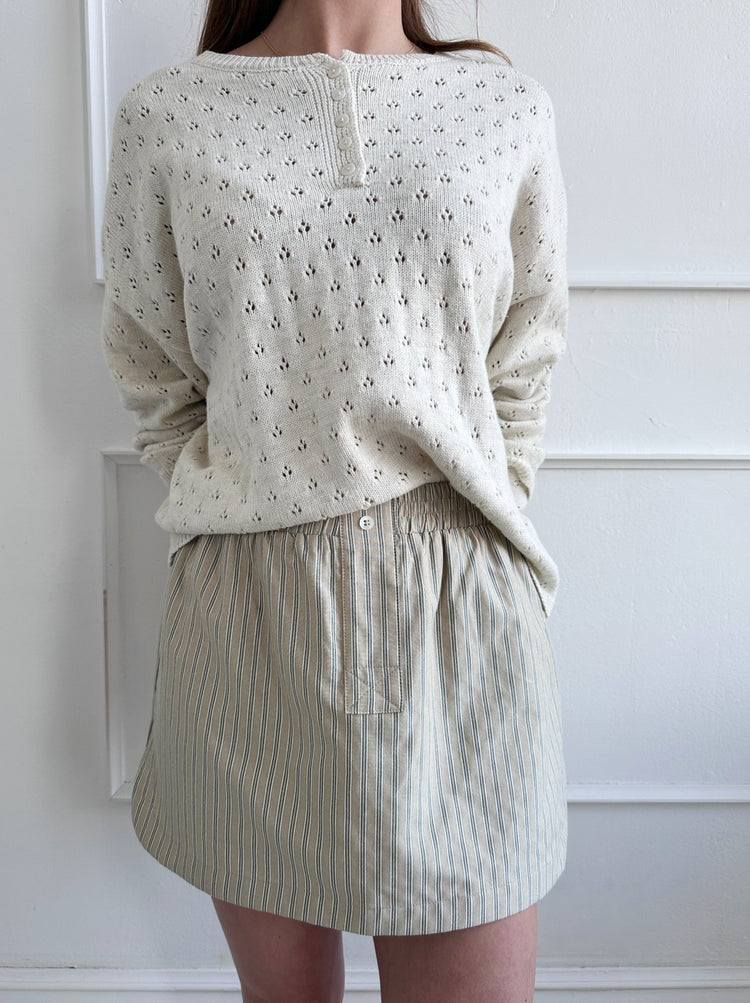 Striped Boxer Skirt - Spring Sweet