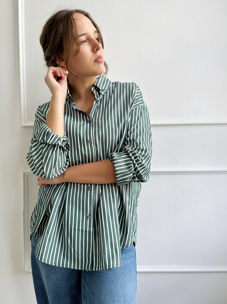 Striped Classic Button Down - Spring Sweet