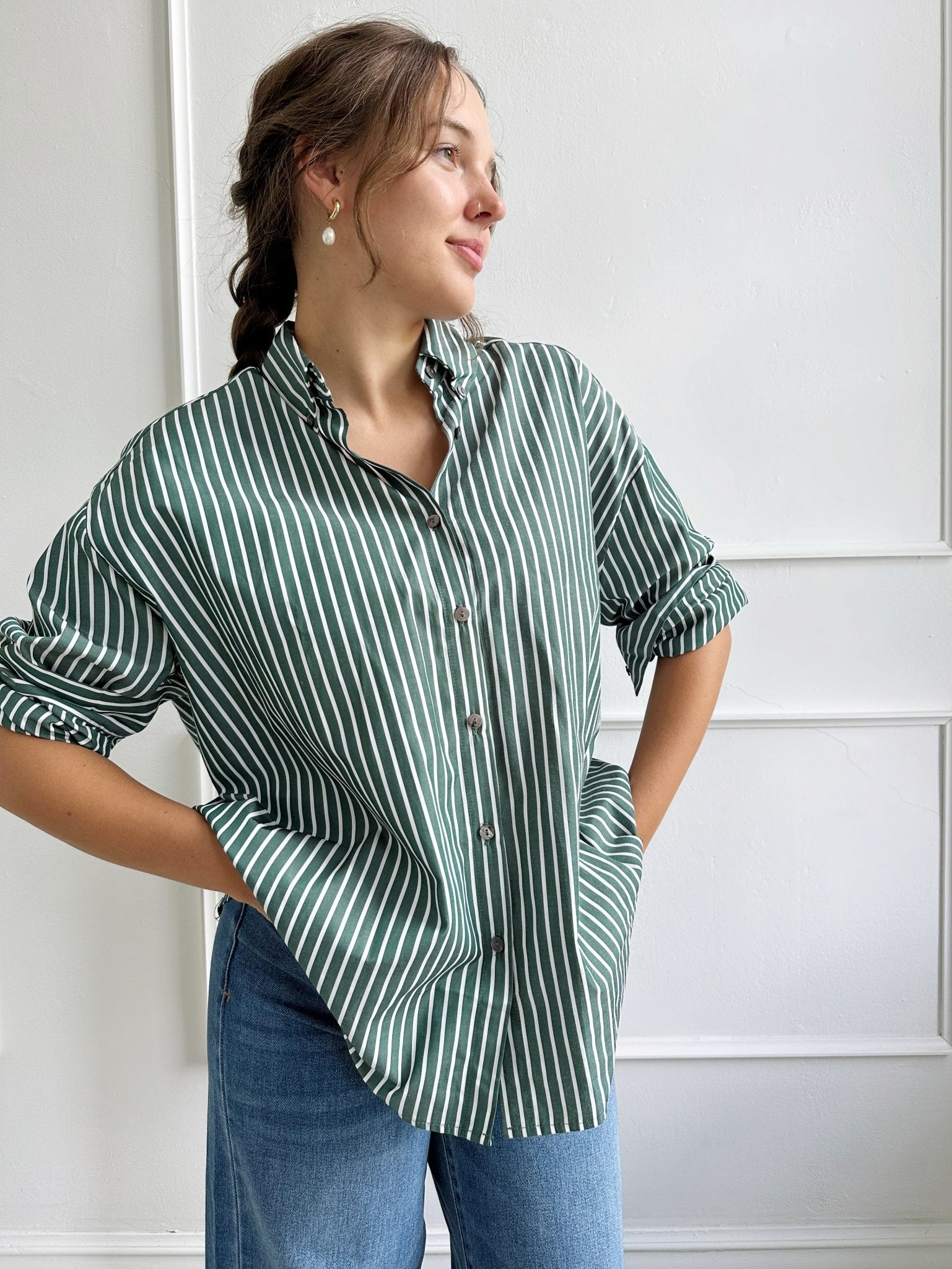 Striped Classic Button Down - Spring Sweet