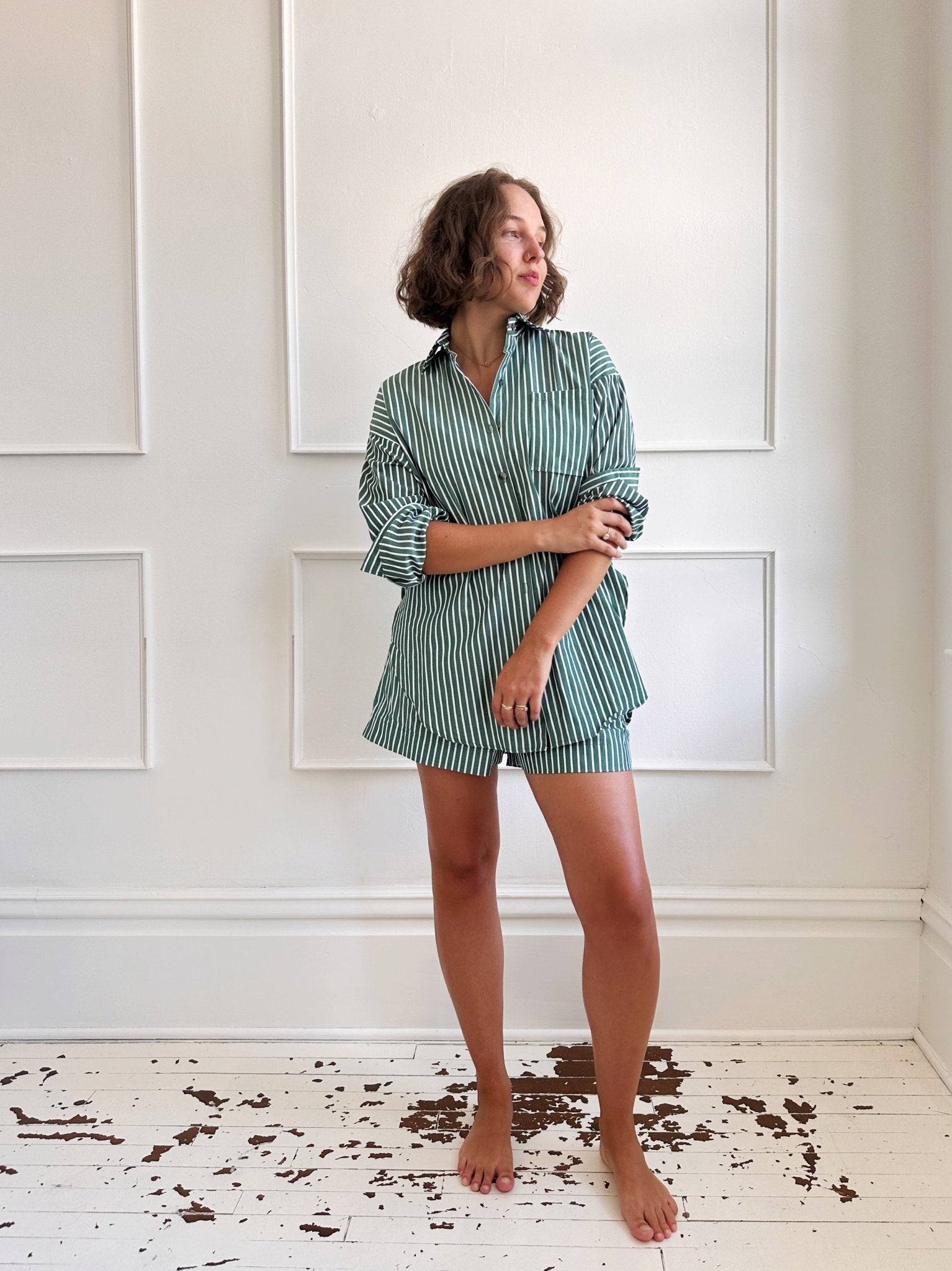Striped Classic Button Down - Spring Sweet
