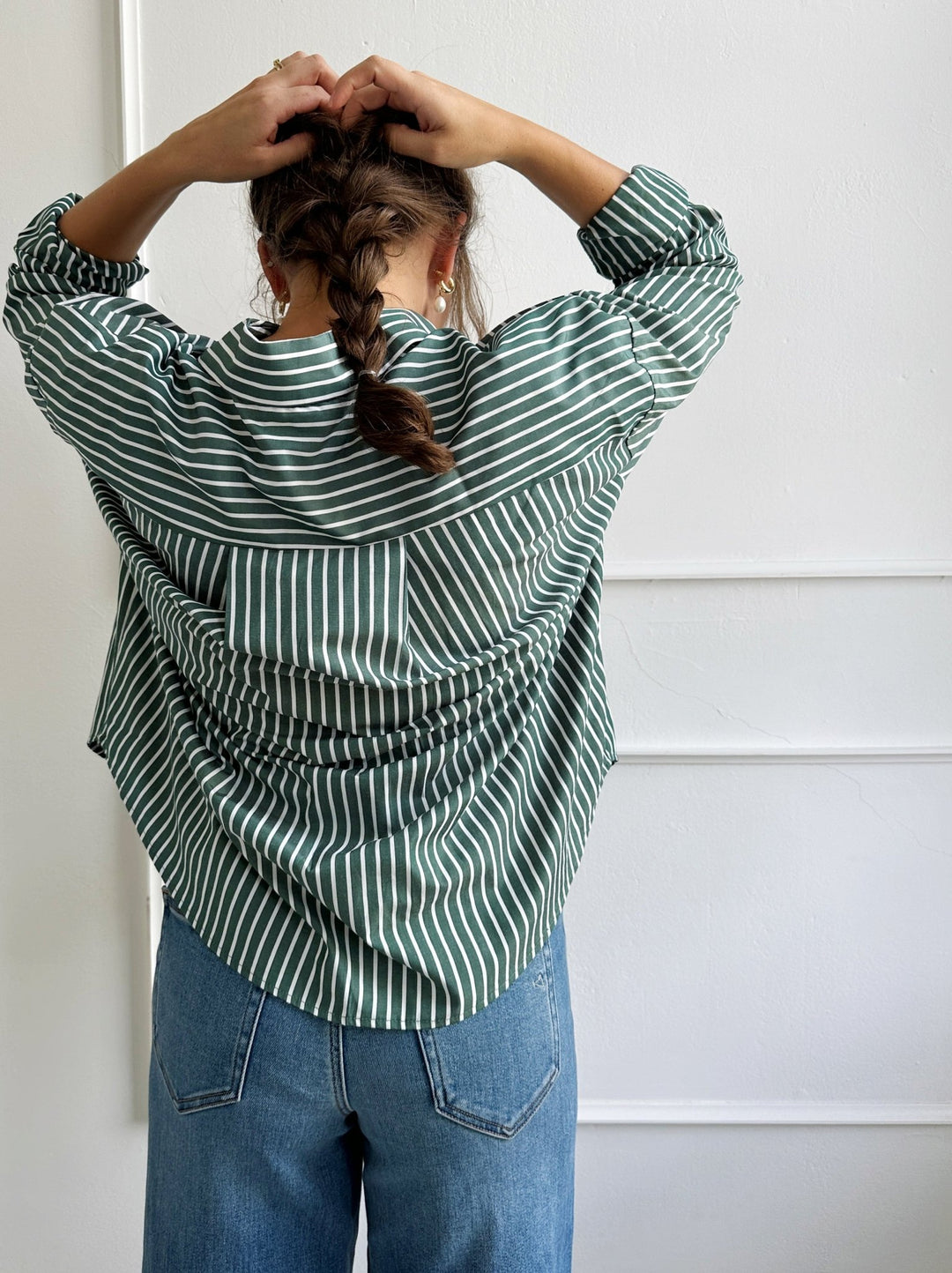 Striped Classic Button Down - Spring Sweet