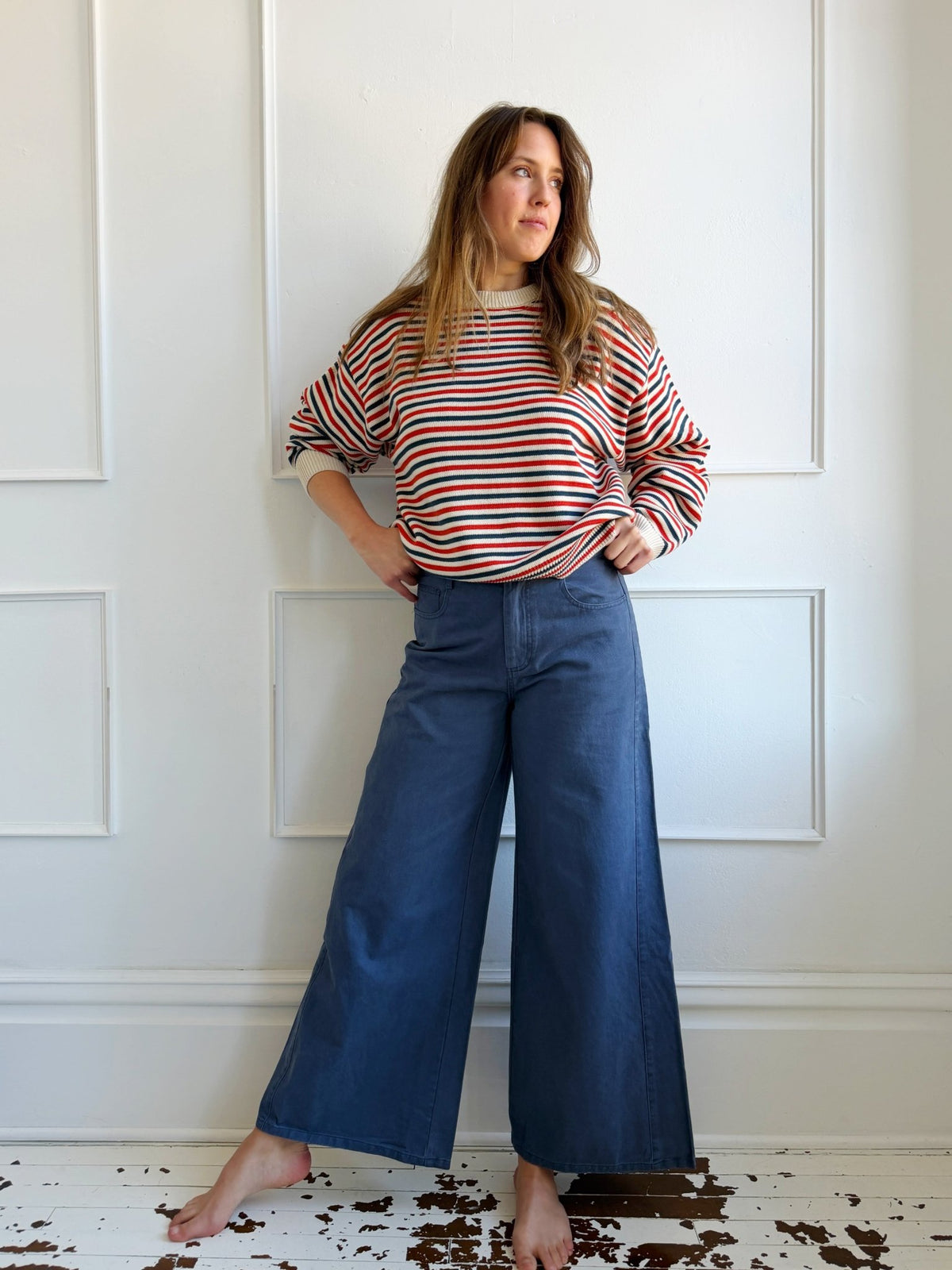 Striped Knit Sweater - Spring Sweet